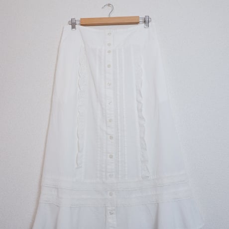 FRILL SKIRT WHITE