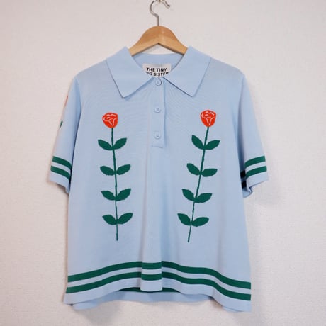 Cloe Rose jacguard Polo