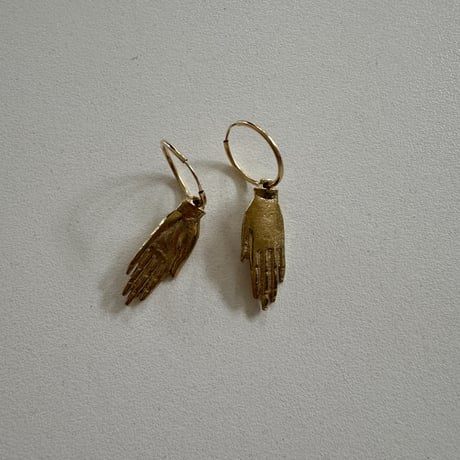 Gold Hand earrings