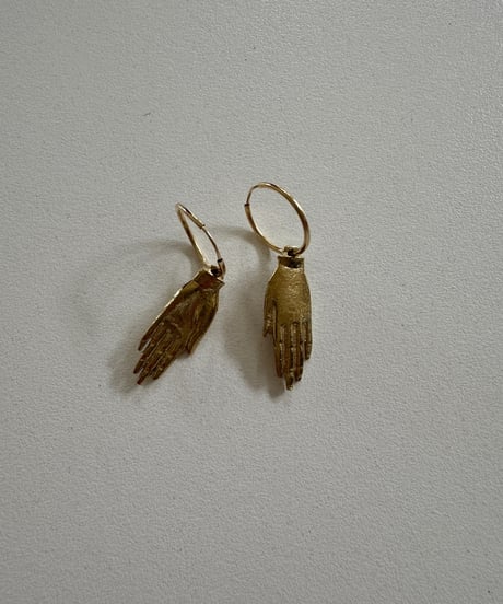 Gold Hand earrings