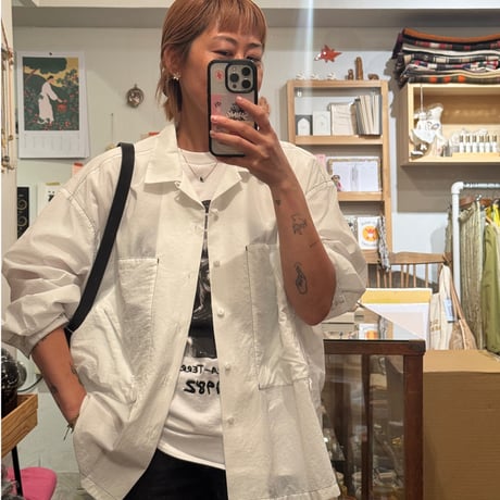 LIGHTWEIGHT MICRO SHIRT /WHITE
