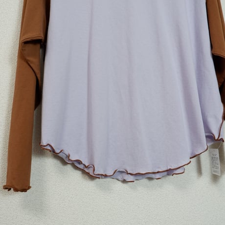 ORIGINAL RAGLAN LS TEE / BROWN×PURPLE