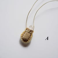 Omamori Necklace/Yellow beads