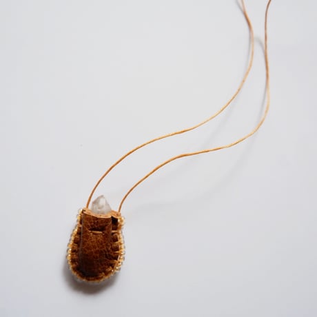Omamori Necklace/Yellow beads