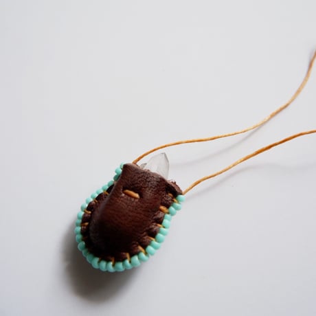 Omamori Necklace/Blue beads