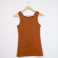 RIB TANKTOP/BROWN