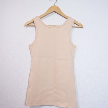 RIB TANKTOP/BEIGE