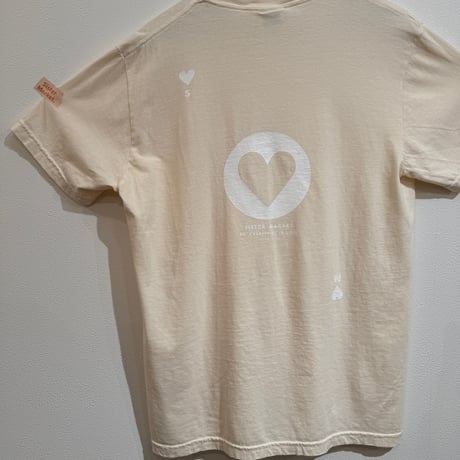 sisma トランプ Tee /♠️ & 🖤 IVORY