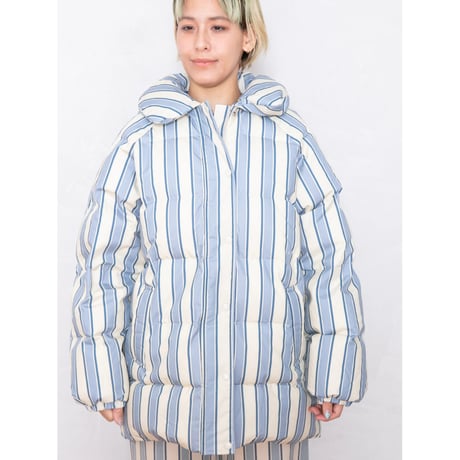 STRIPED MIDI JACKET