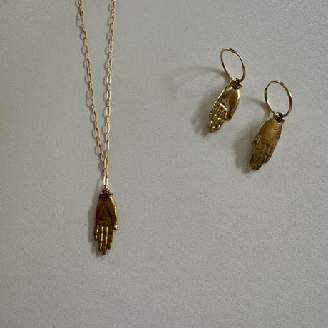 Gold Hand earrings