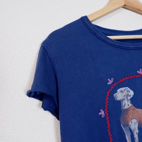 DOG TEE/NAVY