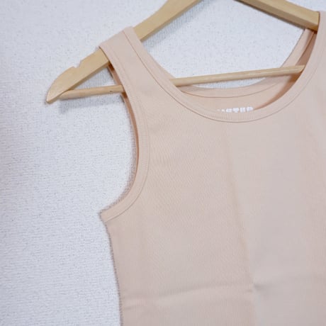 RIB TANKTOP/BEIGE