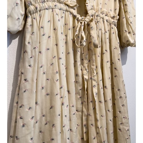 Floral Embroidery Ruffle Dress