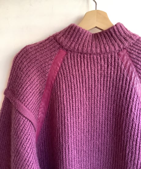 Purple Knit Cardigan