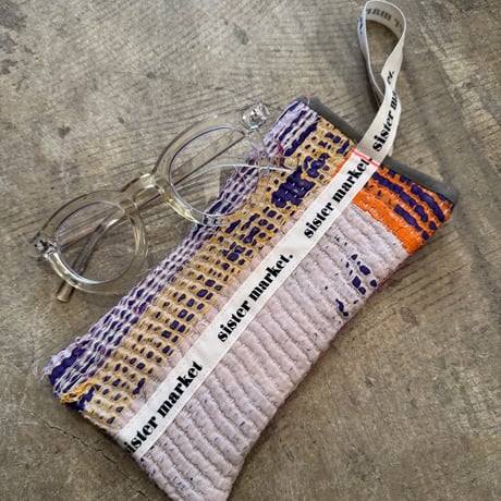 Kantha Glasses Pouch/C