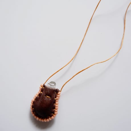 Omamori Necklace/Yellow beads