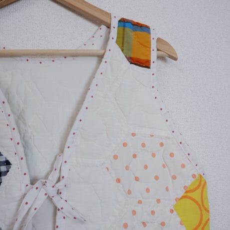 QUILT VEST WHITE