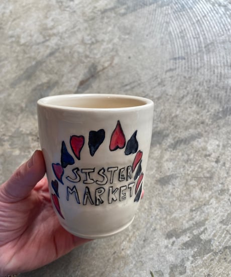 Custam Heart&Sister Logo Tumbler