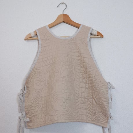 QUILT VEST BEIGE