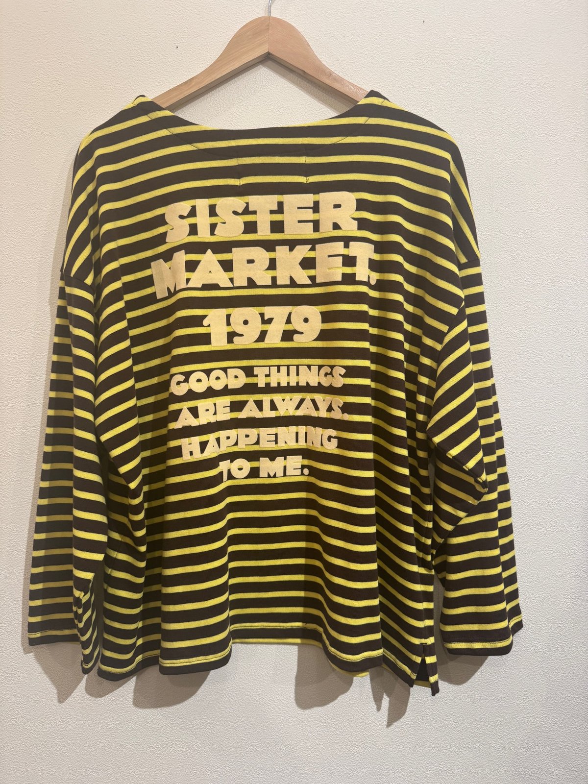 試着のみ SISTER MARKET Border Pullover Border Pullover/Brown✖️Yellow | sister market.