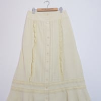 FRILL SKIRT LIGHT YELLOW