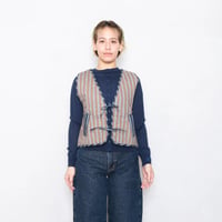 STRIPED QUILTED VEST