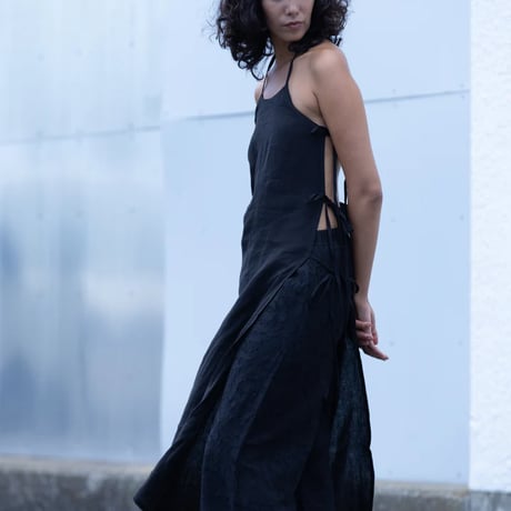 Linen halter-cami dress