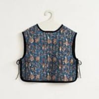 BLOCK PRINT QUILTED VEST