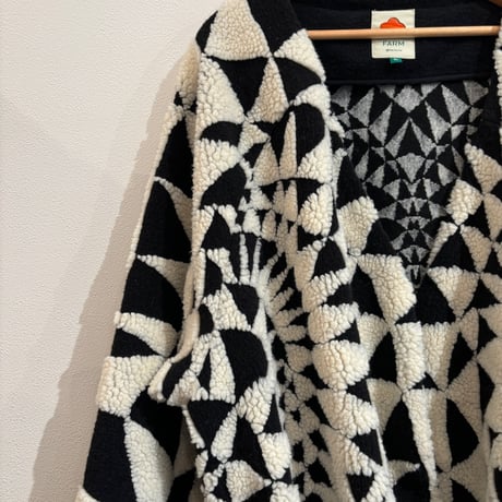 GOWN COAT BLACK×WHITE