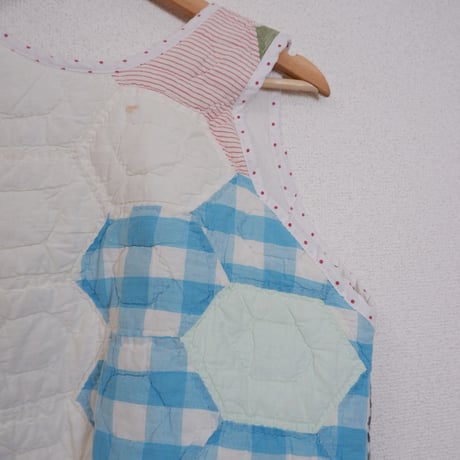 QUILT VEST WHITE