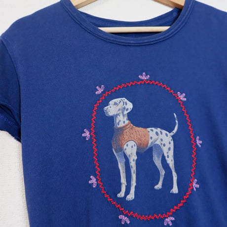 DOG TEE/NAVY