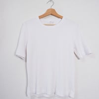 RIB T-SHIRTS/WHITE