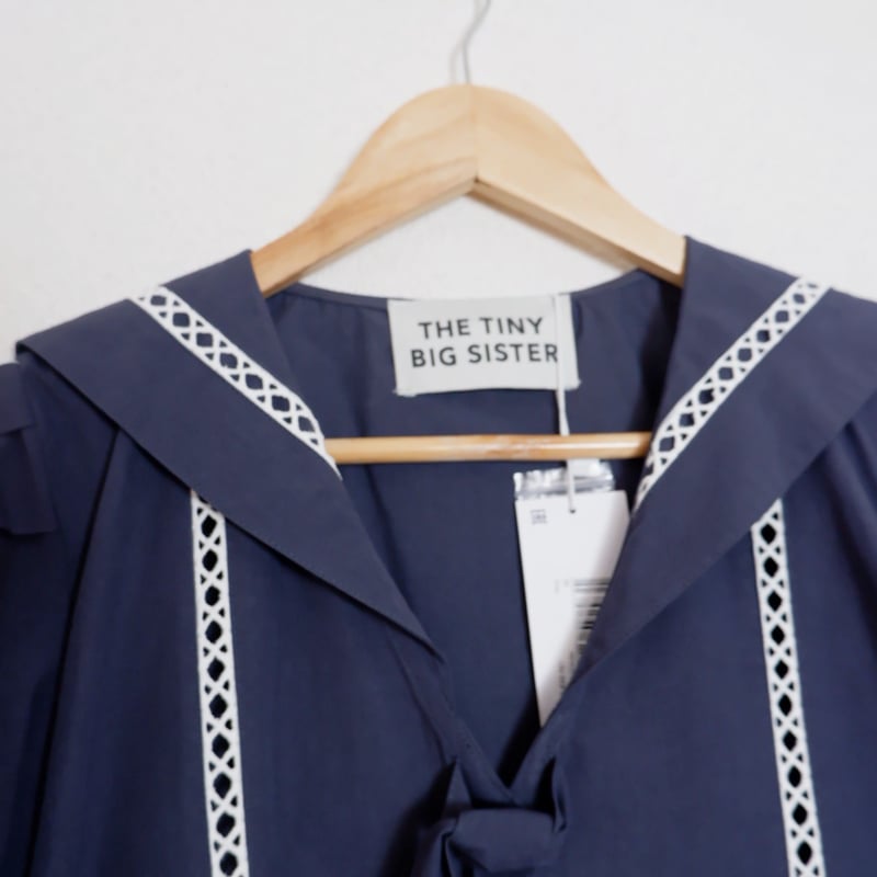 SAILOR NECK BLOUSE/NAVY | sister market.
