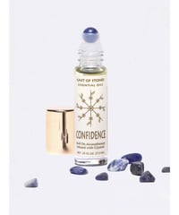 CONFIDENCE ROLL-ON - ESSENTIAL OIL AROMATHERAPY W/ SODALITE CRYSTALS