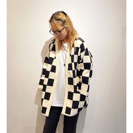 QUILT JACKET / BLACK×WHITE