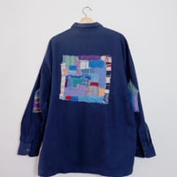 PATCHWORK HALFZIP SHIRTS JACKET