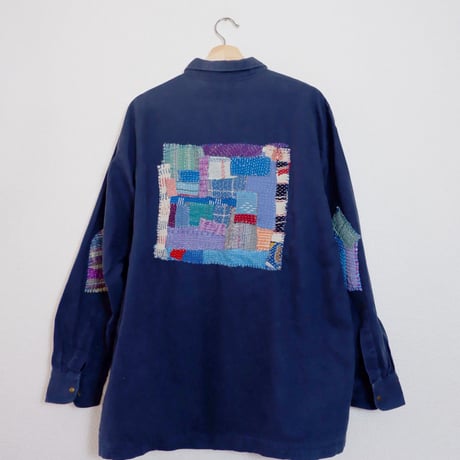 PATCHWORK HALFZIP SHIRTS JACKET