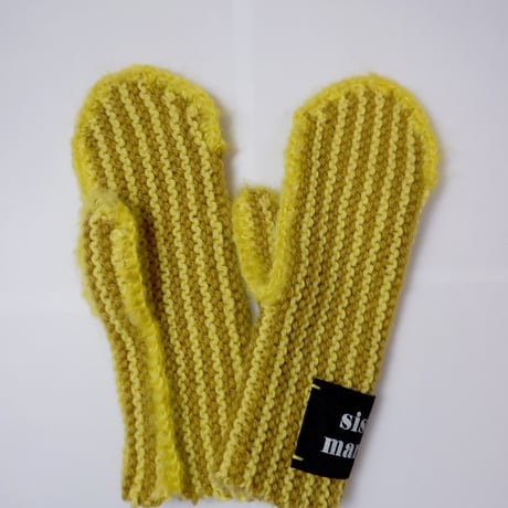 Mohair Knit Glove/yellow