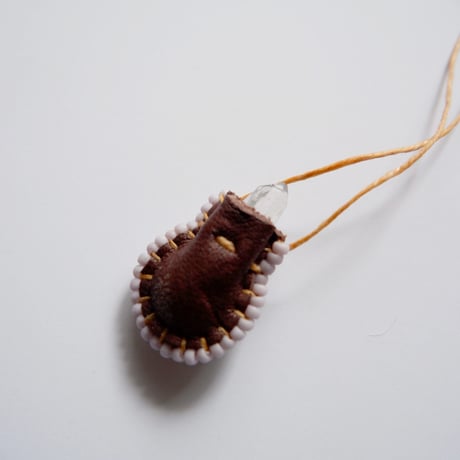 Omamori Necklace/Red beads
