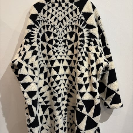 GOWN COAT BLACK×WHITE