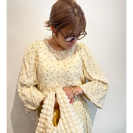 Floral Embroidery Ruffle Dress