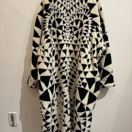 GOWN COAT BLACK×WHITE