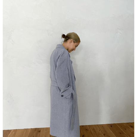 WOOL CHECK COAT
