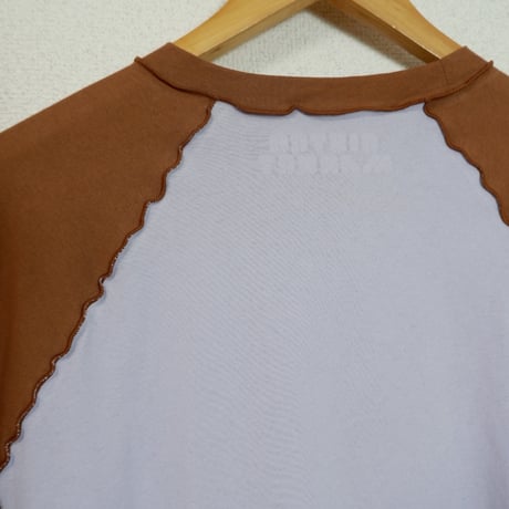 ORIGINAL RAGLAN LS TEE / BROWN×PURPLE