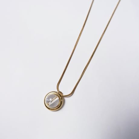 ORBIT GLASS PENDANT NECKLACE