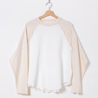 ORIGINAL RAGLAN LS TEE / WHITE×IVORY
