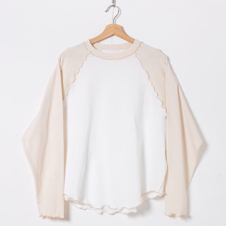 ORIGINAL RAGLAN LS TEE / WHITE×IVORY