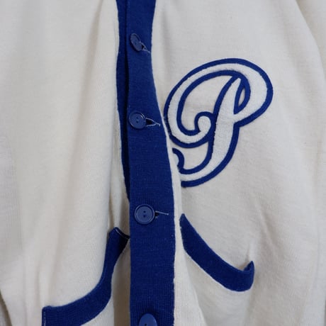 70s-80s LETTERED CARDIGAN