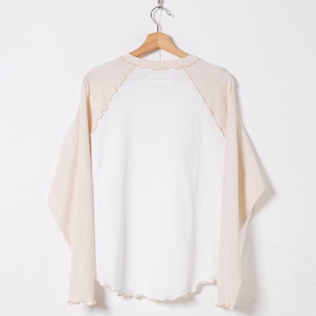ORIGINAL RAGLAN LS TEE / WHITE×IVORY