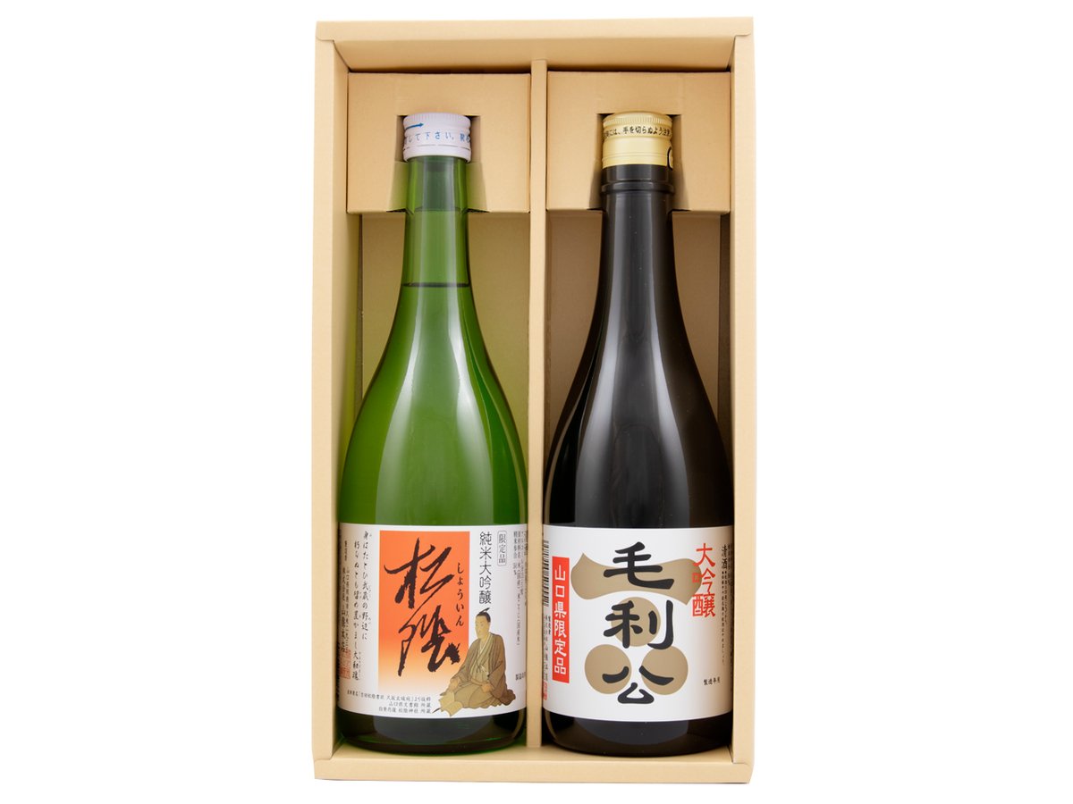 松陰・山口県限定大吟醸毛利公セット（ギフトBOX入） | 山縣本店公式